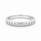 Anillo halo de plata 925 con detalles brillantes redondos y diseño fino