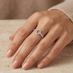 Anillo órbita de plata 925