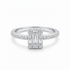 Anillo Prisma Élodie de plata 925 con diseño rectangular y detalles brillantes