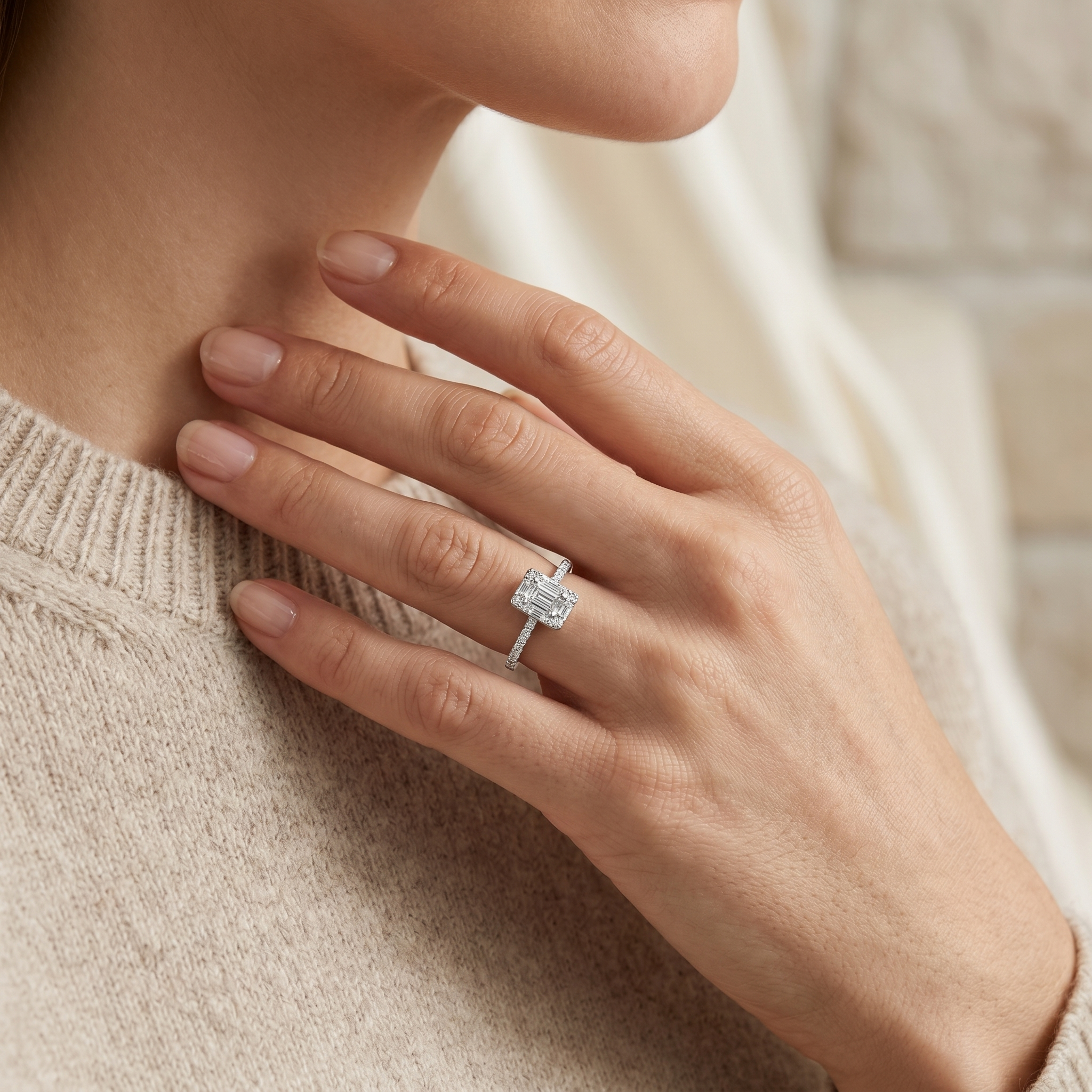 Anillo Prisma Élodie de plata 925