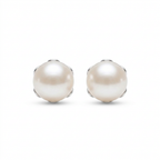 Aretes Perla Élia de plata 950 con perla de río de 7 mm