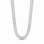 Cadena double link de plata 925 de 55 cm