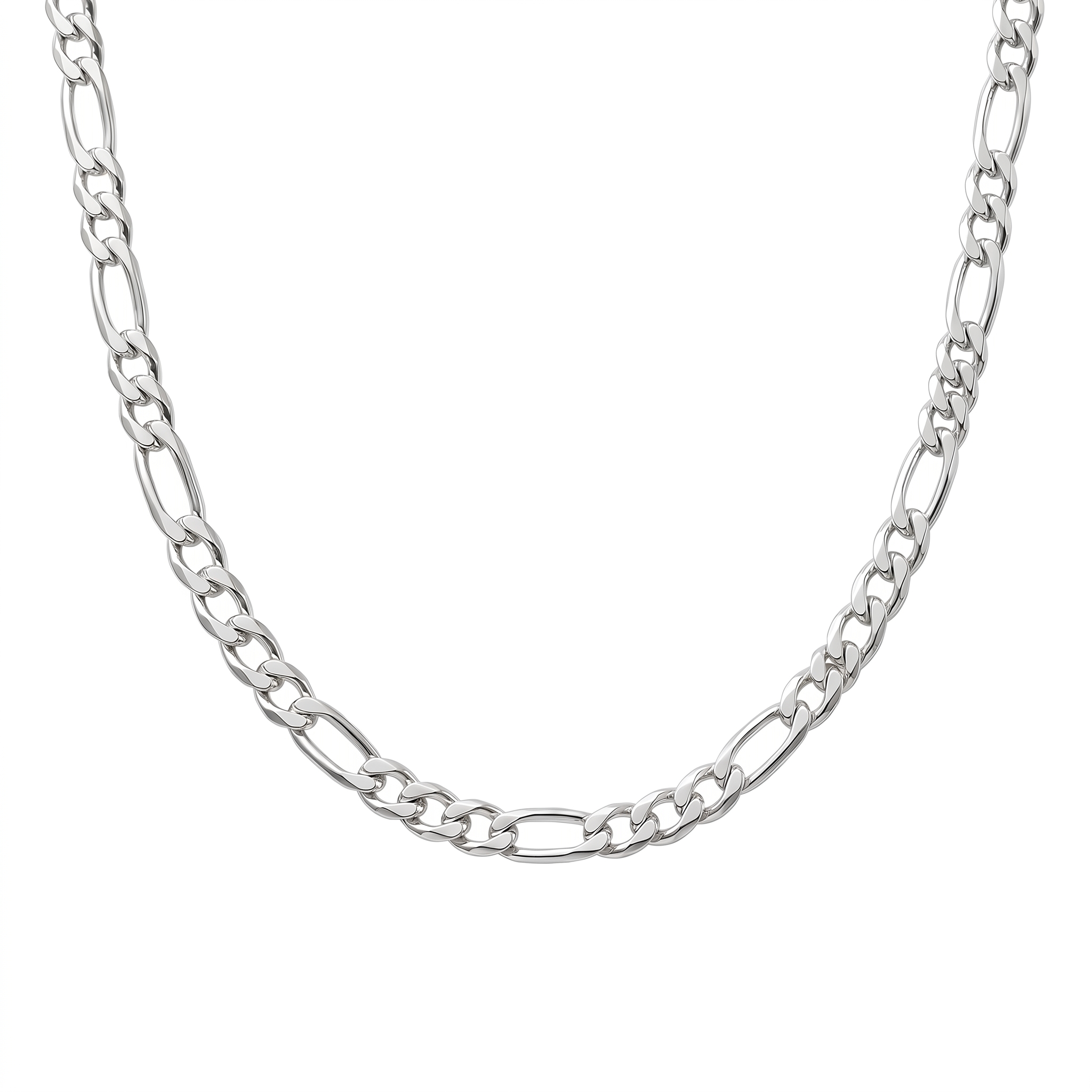 Cadena Fígaro Classic de plata 925 de 50 cm y 3 mm de ancho