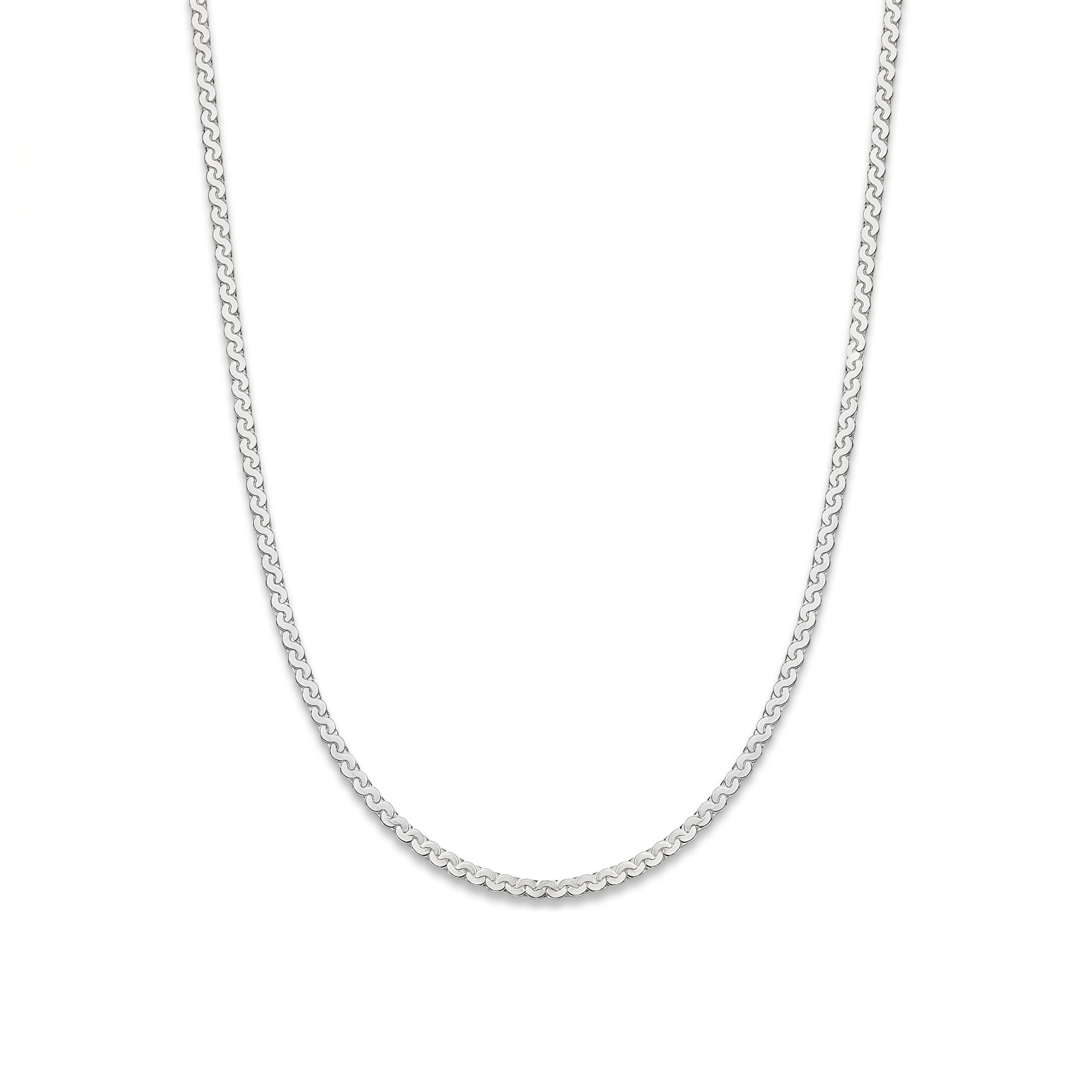 Cadena Serpentina Elegance de plata 925 de 45 cm con acabado brillante