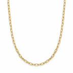 Collar cadena forzatina long bañada en oro de 18k sobre plata 925