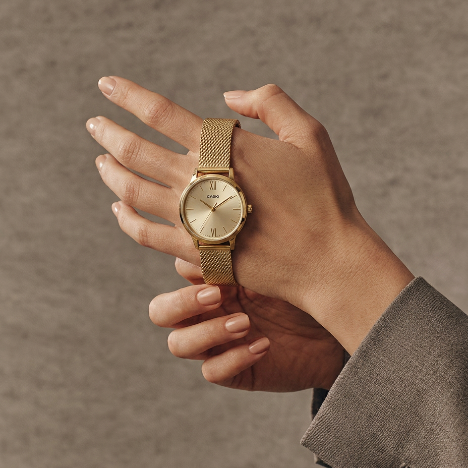 Reloj Casio LTP-E157MG-9A dorado para mujer