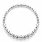 Pulsera Esferas Siena de plata 925 con bolitas pulidas de 3 mm