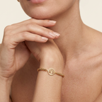  Pulsera Árbol de la Vida Aurea Bañada en Oro 18K sobre Plata 925