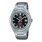 Reloj Casio Edifice EFB-109D-1A plateado para hombre con esfera negra y correa de acero inoxidable
