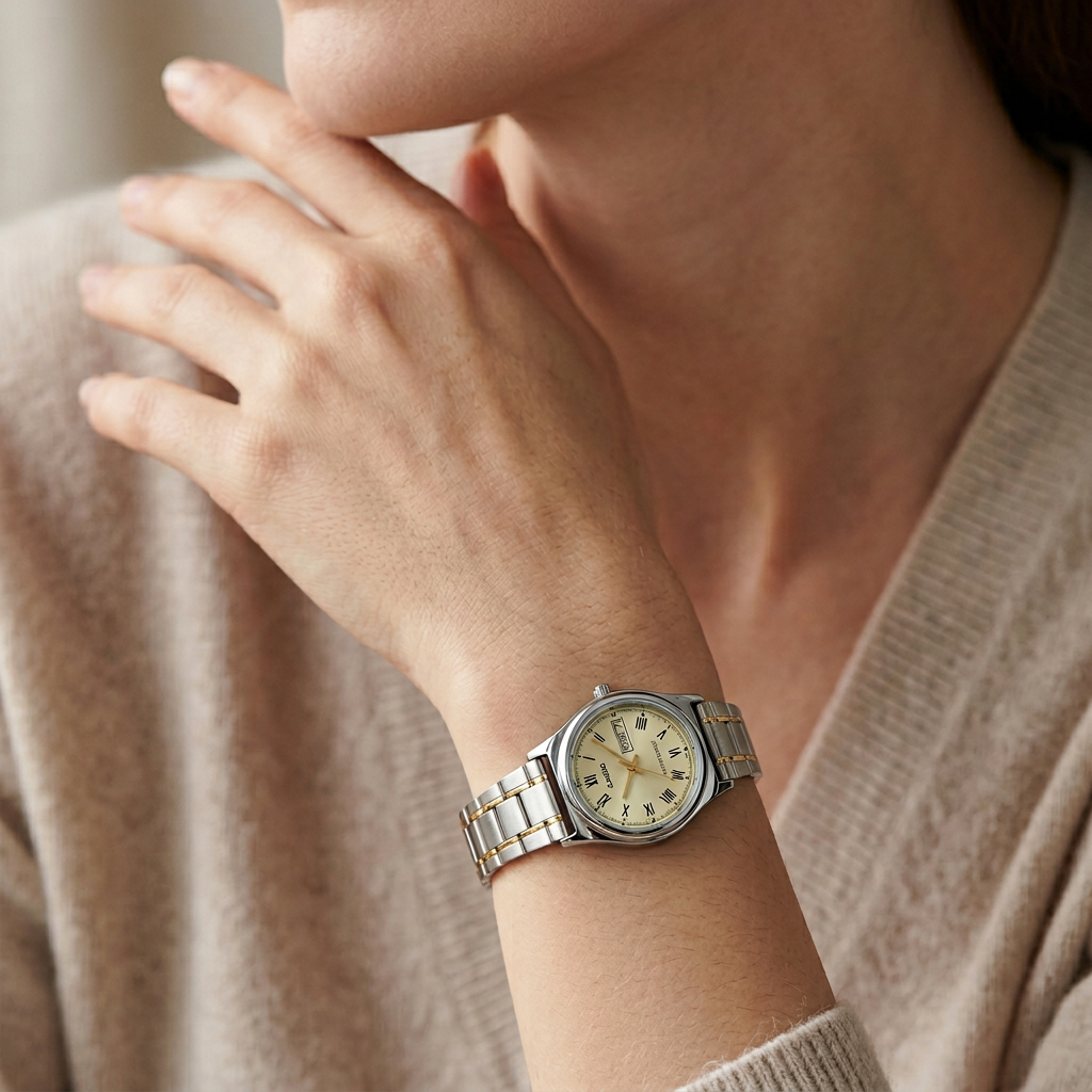 Reloj Casio LTP-V006SG-9B bicolor 
