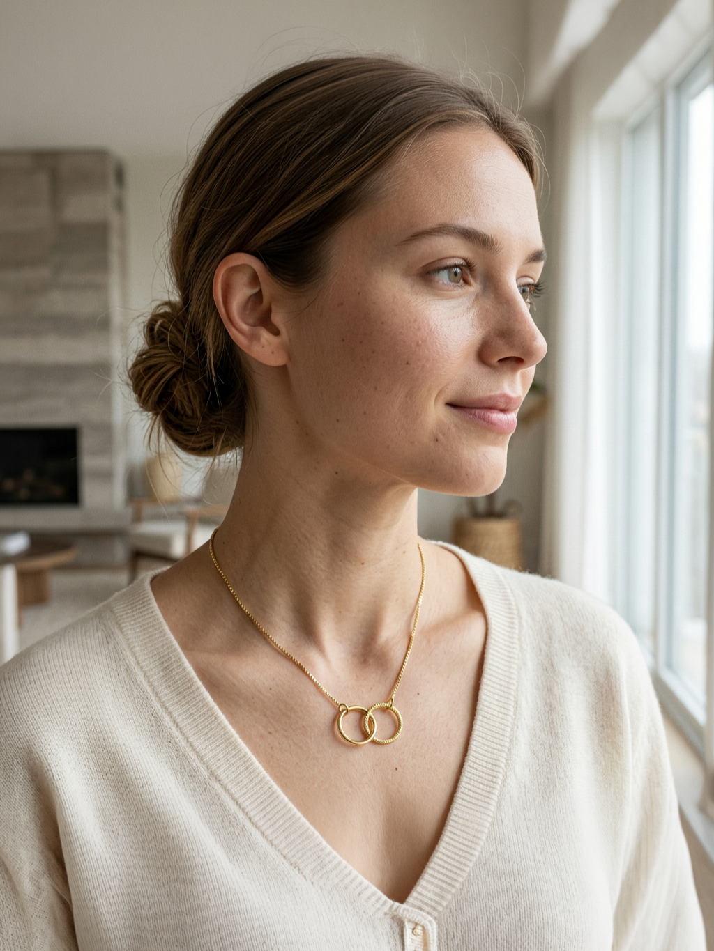 Detalle de joyería y acabados premium de EMMA'S